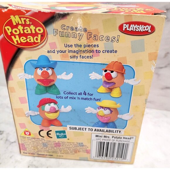 Vintage Mrs. Potato Head Toy by Playskool 2006 Complete 6 Pieces - Picture 4 of 4